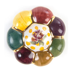 Flower Knob - Rosie Posie - Large | MacKenzie-Childs - Cabinet And Drawer Knobs