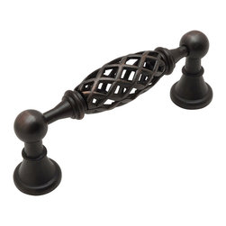 Cosmas - Cosmas 1749-96ORB Oil Rubbed Bronze 3-3/4&rdquo; CTC (96mm) Birdcage Pull [10 PACK] - Cabinet And Drawer Handle Pulls