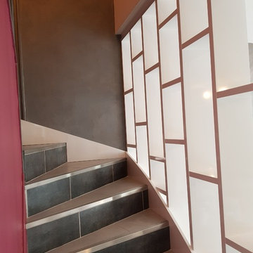 Réalisation d'une montée d'escalier sur mesure