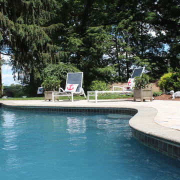 Pool Tile, Coping, Plaster and Cambridge Paver Patio