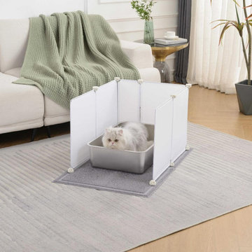 Buy online Stainless Steel Litter Box For Cat Large Size with Extra High Sides