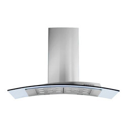 36" Acqualina Glass - Island Range Hood - Range Hoods And Vents