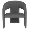 Anise Shale Gray Fabric Occasional Chair