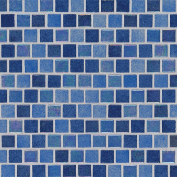 Bathroom Wall- Hawaiian Sky 1X1X4mm Glass Mosaic