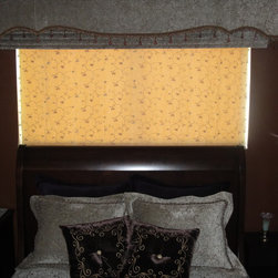 A Cornice Board, 3 Flat Roman Shades & Pillow Shams - Products