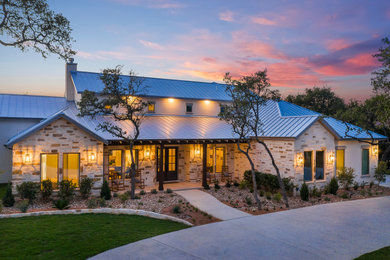 Example of a trendy exterior home design in Austin