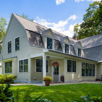 Gambrel garage and house addition