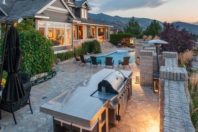 Example of a trendy patio design in Vancouver