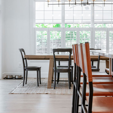 Dining Room – Leather Barstools and Open Concept Living Space