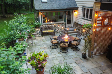 Inspiration for a patio remodel in Detroit