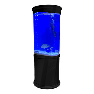 Vepotek Aqualic 360 Acrylic Aquarium Cylinder Fish Tank 78 Gallons w/ LED  Light - Modern - Fish Supplies - by Luxor Outlet | Houzz