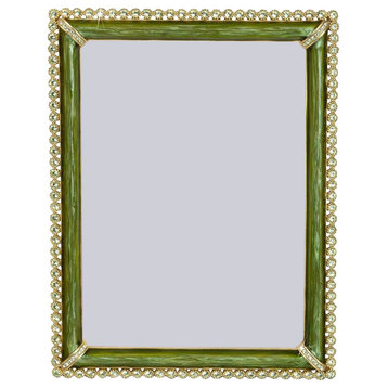Jay Strongwater Lucas Stone Edged Frame Leaf Finish