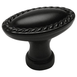 10 Pack 6022ORB 10 Pack Cosmas 6022ORB Oil Rubbed Bronze Oval Oblong Cabinet Knob