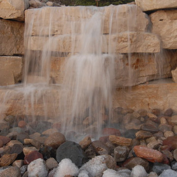 Large water feature on the bluff
