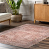 nuLOOM Xenia Faded Transitional Machine Washable Area Rug, Rust 8' x 10'
