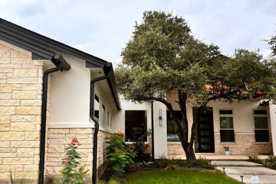 Example of a minimalist exterior home design in Austin