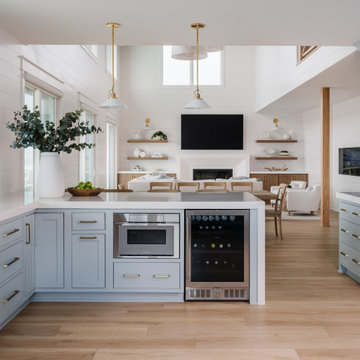 Allie Reed, Designer - Blue Oceanfront Kitchen - S Ponte Vedra Blvd