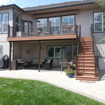 Trex Transcend over Paver Patio