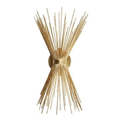 Worlds Away Cornell Gold Sconce - Wall Sconces