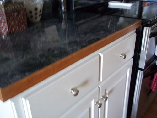 Can I Paint The Oak Edging On My Countertops