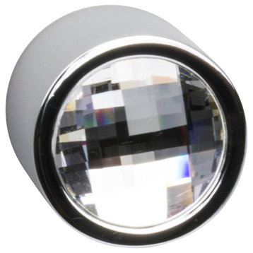 Radio Knob Diameter 1" Chrome Diamond
