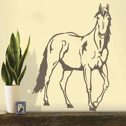 Standing Horse Wall Decal - Wall Decals