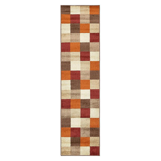 Unique Loom Patchwork Autumn Rug Multi 2' 0 x 6' 1 Runner