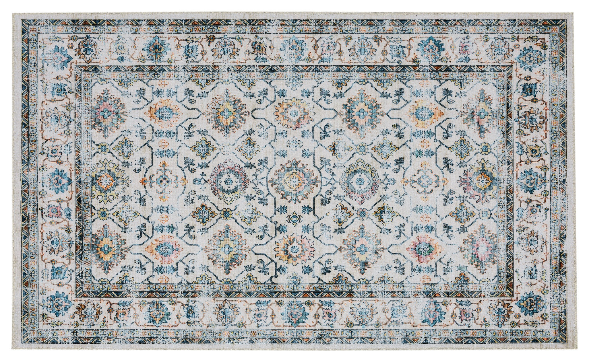 Homefires Yasmine Persian Style Area Washable Rug 3' x 5 ...