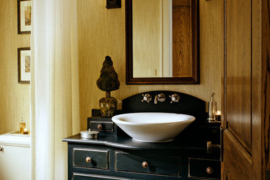 Elegant powder room photo in Detroit