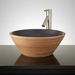 ORELLANA HAND-GLAZED VESSEL SINK - DESERT BROWN - Bathroom Sinks