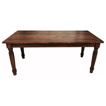 Red Mahogany English Smooth Top Table, 60