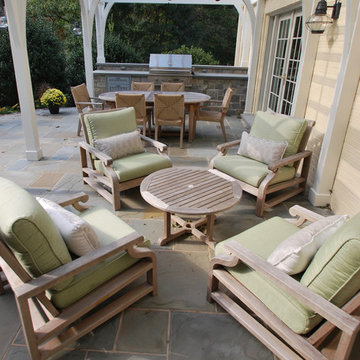 Shaded Outdoor Seating, Dining and Grilling Areas