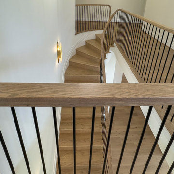 Project #144 | Slightly Curved Transitional Staircase
