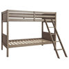 Signature Design by Ashley Lettner Twin over Twin Bunk Bed in Light Gray