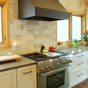 Turtle Lake Expanded Cabin Kitchen