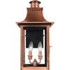 Quoizel CM8410AC Chalmers 2 Light Outdoor Lantern in Aged Copper