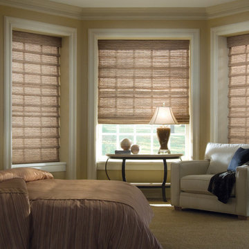 Bay Windows - Woven Wood/Bamboo Shades