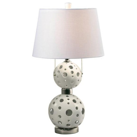 Dale Tiffany PT13273 Encore, 2 Light Table Lamp, Chrome