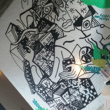 Treepack x Balls & Glory Leuven - Mural with Anmar Mirza
