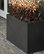 Raised Trough Fiberstone Contemporary Black Planter, 32x80x44 CM