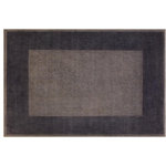 Bareen Designer Rugs - Overdyed Petronil Gray/Dark Gray Wool Rug, 7'11x9'6 - Masterfully hand-knotted by skilled artists, this over dyed hand knotted rug highlights careful attention to detail and color to create a remarkable chromatic composition. Each rug is hand knotted using centuries old techniques and mellowed down by the natural energy of the sun. While retaining the original design each rug is given a unique artistic composition by over dying and washing each rug in remarkable color palette to produce a bolder, brighter, modern and saturated look. The modern inspired look with rich, luscious detailing, vibrant feel and a show-stopping palette with saturated colors provides an unexpected decor twist. The historic and timeless appearance of this collection offers an exquisite quality of one-of-a-kind artistic rugs.