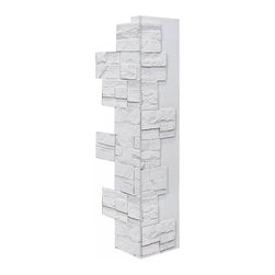 136-36-STACKED STONE VENEER CORNER 36"H X 11"W X 1 1/4"D - Wall Panels