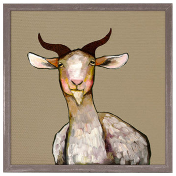 "Goat" Mini Framed Canvas by Eli Halpin
