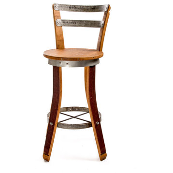Wine Barrel Bistro Chair non swivels, 26