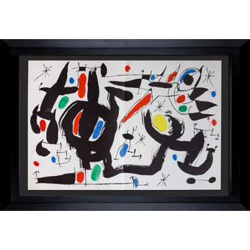 Joan MIRO Limited Ed. ORIGINAL Lithograph Double Color 1968 w/Frame