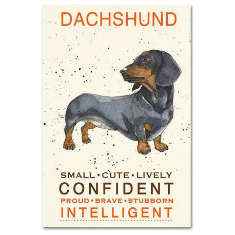 Michelle Campbell 'Dachshund Print' Canvas Art, 22" x 32"