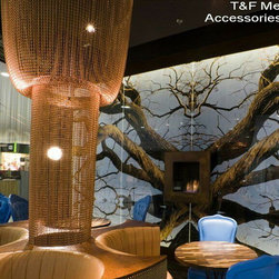 Bead chain chandelier - Lighting
