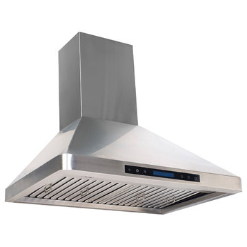 Home Beyond Stainless Steel Range Hood With 4 Speed Touch Control and Remote