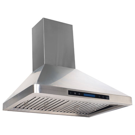 Home Beyond Stainless Steel Range Hood With 4 Speed Touch Control and Remote