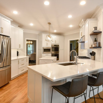 Transitional White Kitchen Remodel Williamsburg, VA